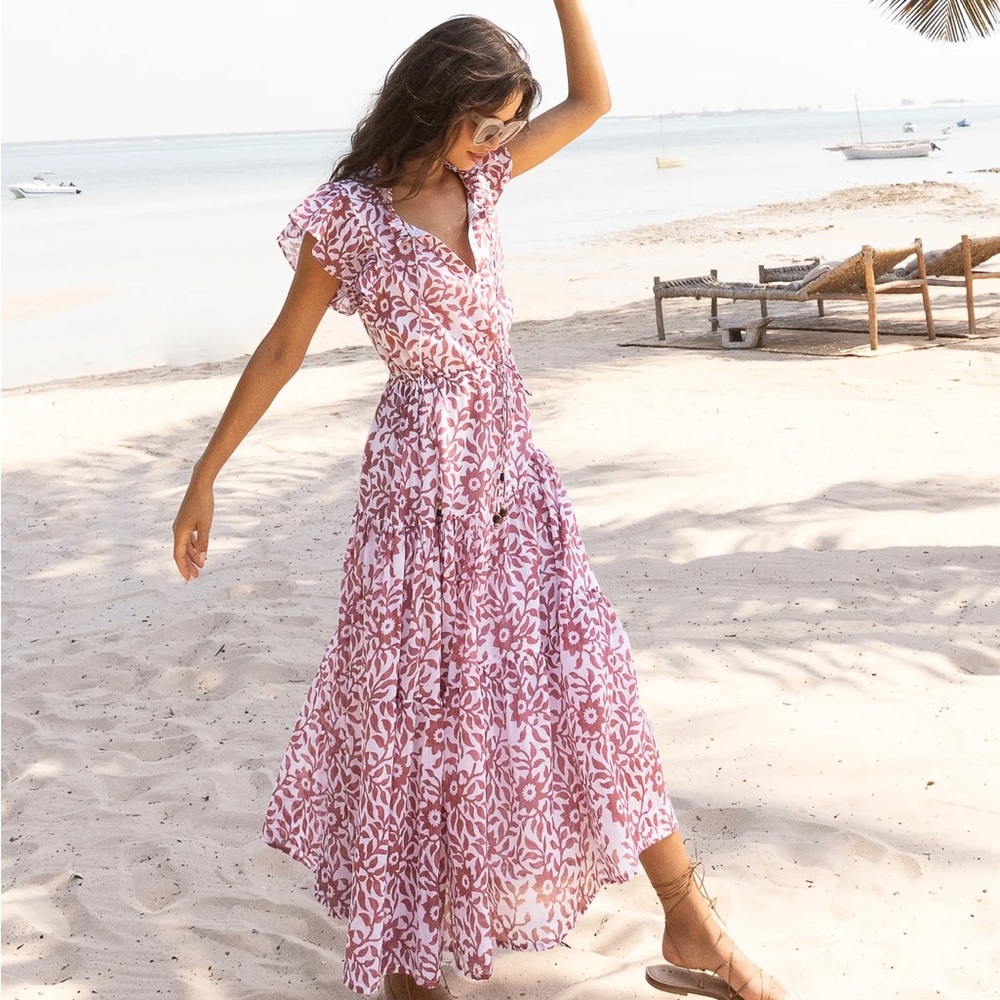 OLIPHANT Cinched Flirty Midi - Jakarta Brown